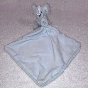Kelly toys light blue plush elephant lovey security blanket